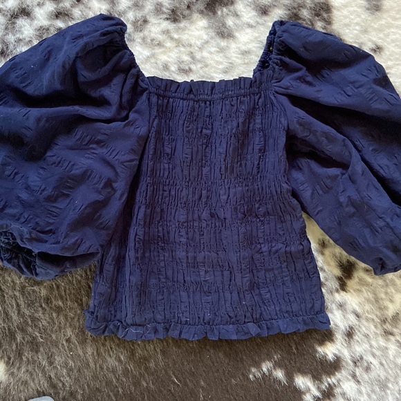 •ANTHROPOLOGIE• maeve bree cropped blouse - Picture 4 of 4